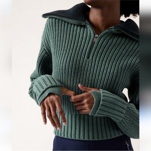 Athleta Teal Knit Sweater